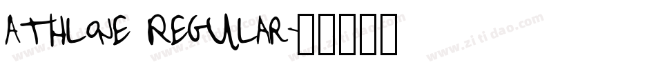 Athlone Regular字体转换